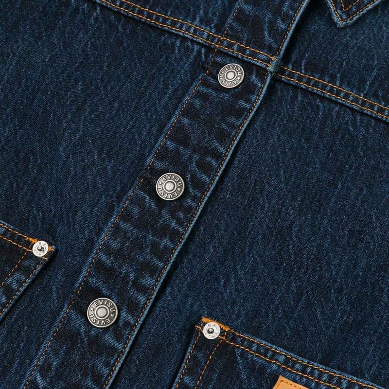 EVISU Джинсовый синий Женские Джинсовые куртки - изображение 8
