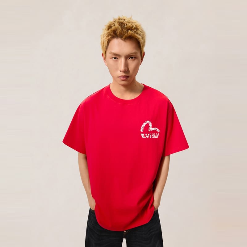 Футболка EVISU Мужские T-рубашки - изображение 3