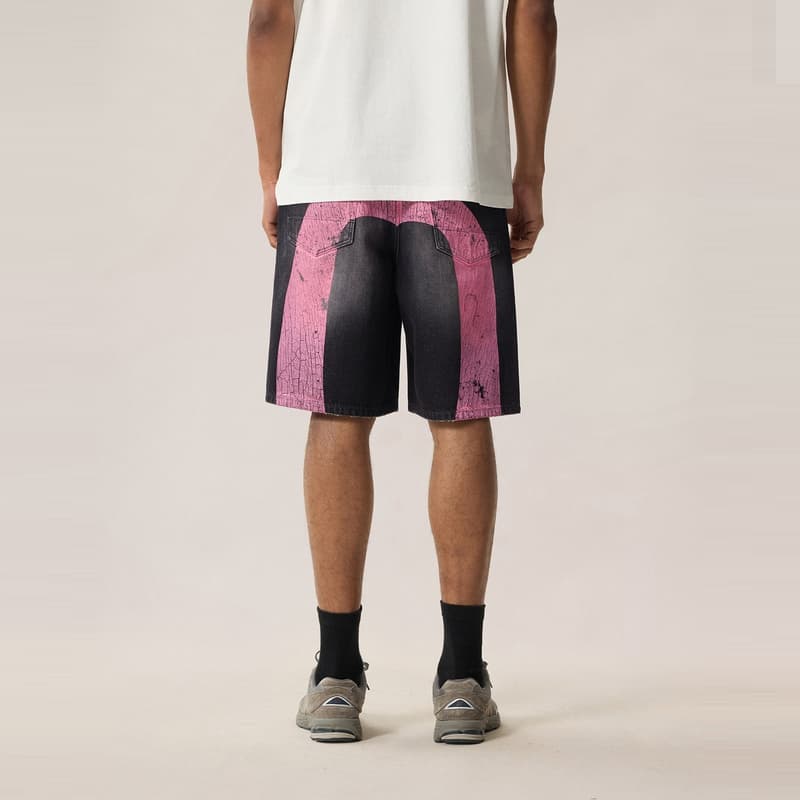 Джинсовые шорты EVISU Джинсовые шорты черного цвета для мужчин - изображение 3