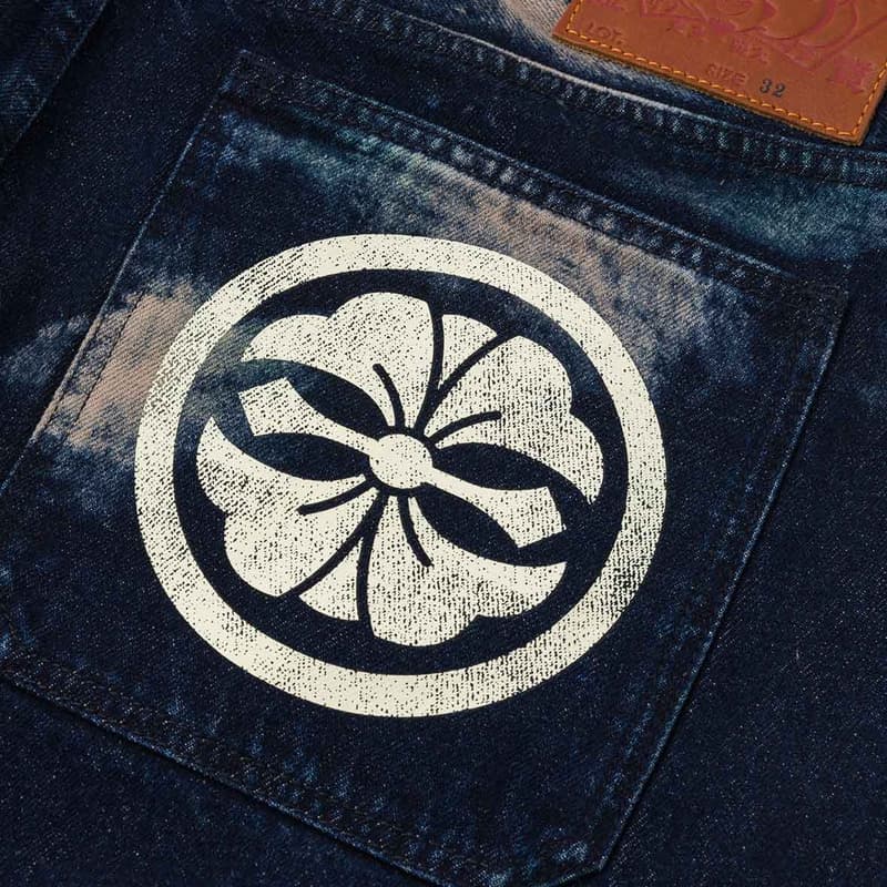 Штаны EVISU Джинсовый Синий Мужские Джинсы - изображение 8