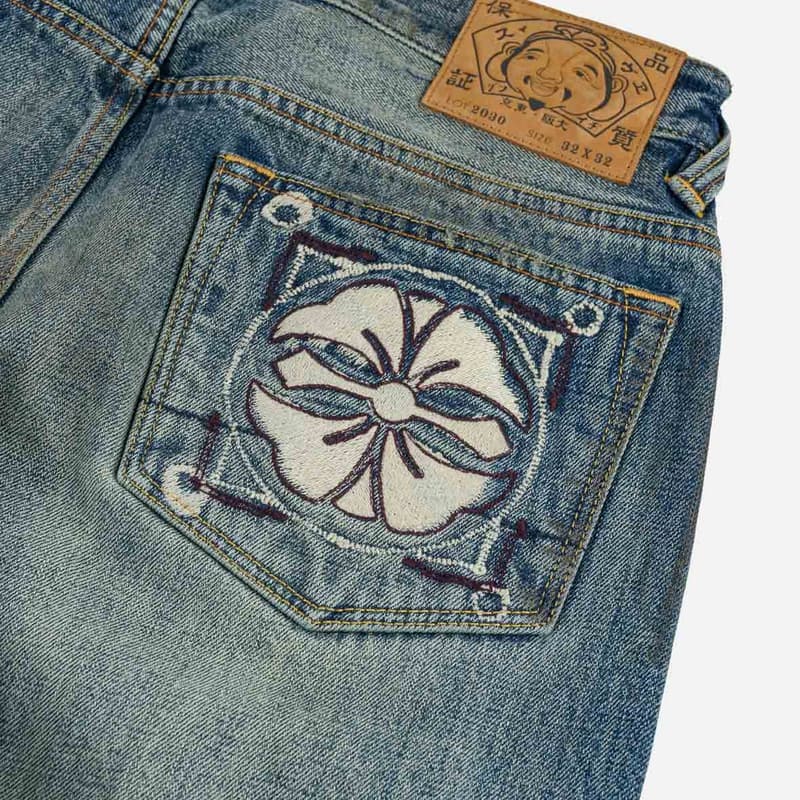 Штаны Evisu Джинсовый синий Мужской Джинсы - изображение 5