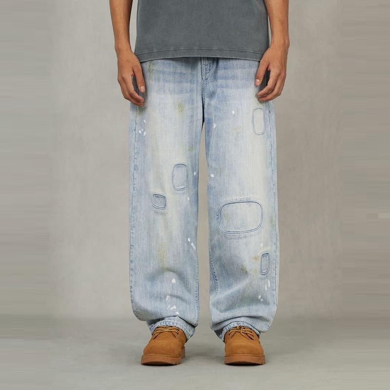 Штаны EVISU New Vintage 2025 Осенние Джинсы Мужские - изображение 3