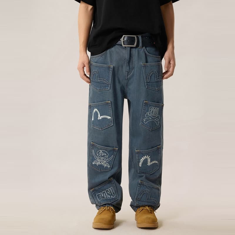 Штаны EVISU Мужские Джинсы - изображение 3