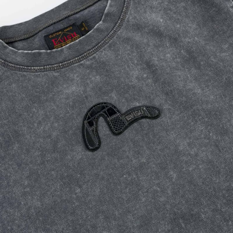 Футболка Evisu Темно-серые Женские T-рубашки - изображение 5