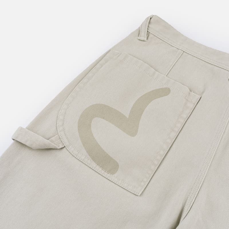Штаны EVISU Экрю Мужской Повседневные брюки - изображение 6