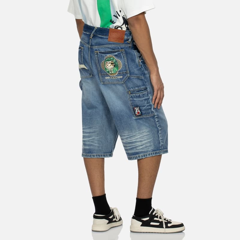 Джинсовые шорты EVISU SS24 - изображение 3