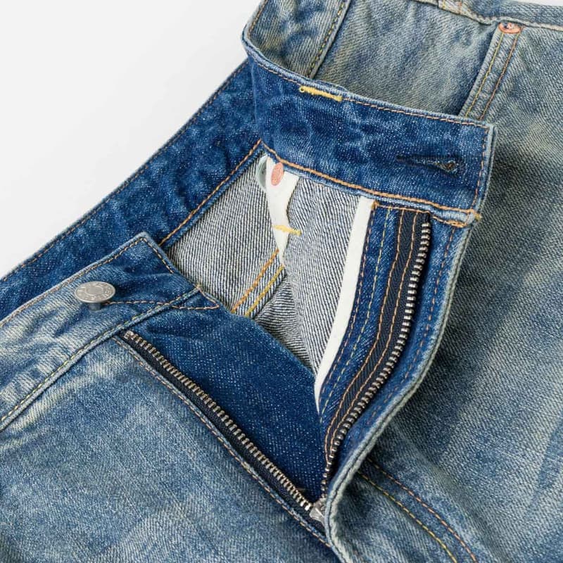 Джинсовые шорты Evisu Джинсовые синие мужские джинсовые шорты - изображение 7