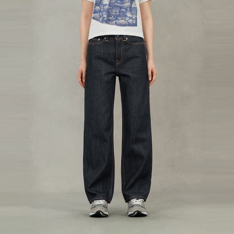 Джинсы EVISU Джинсовый Синий Женские Джинсы - изображение 4