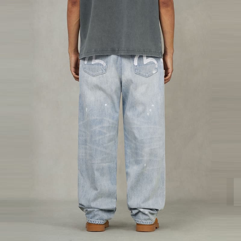 Штаны EVISU New Vintage 2025 Осенние Джинсы Мужские - изображение 4