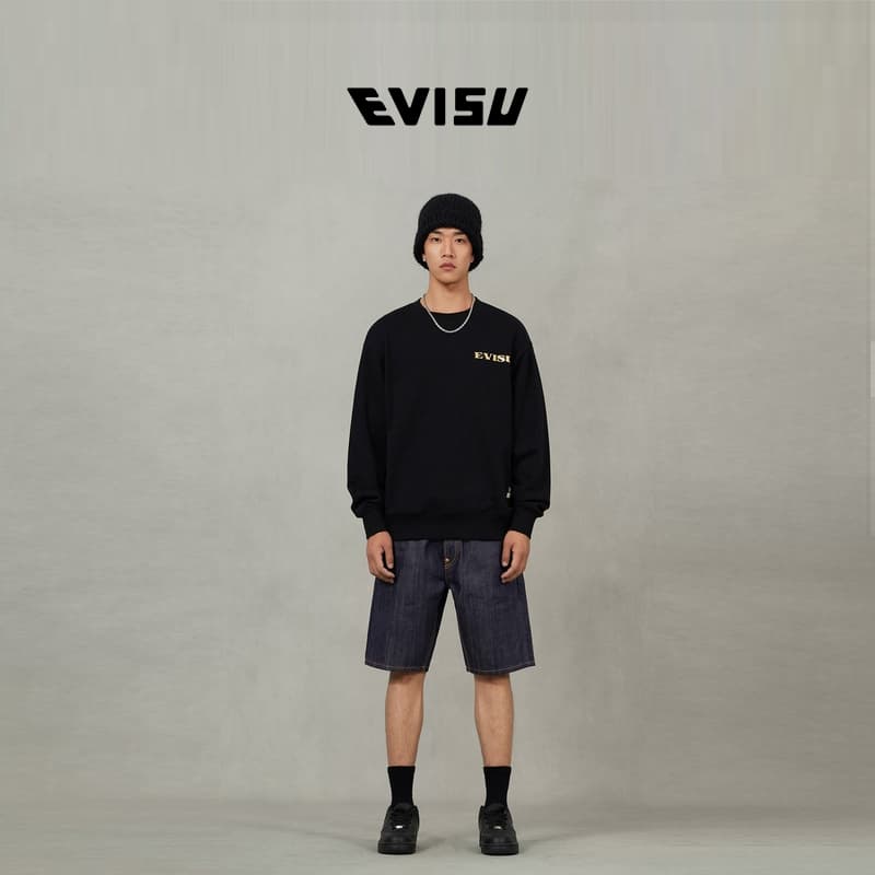 Джинсовые шорты EVISU 2025 Fall Джинсовые шорты Мужские - изображение 4