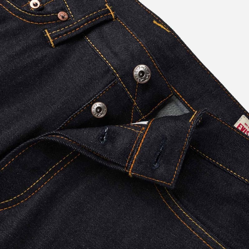 Штаны EVISU Джинсовый Синий Мужские Джинсы - изображение 7