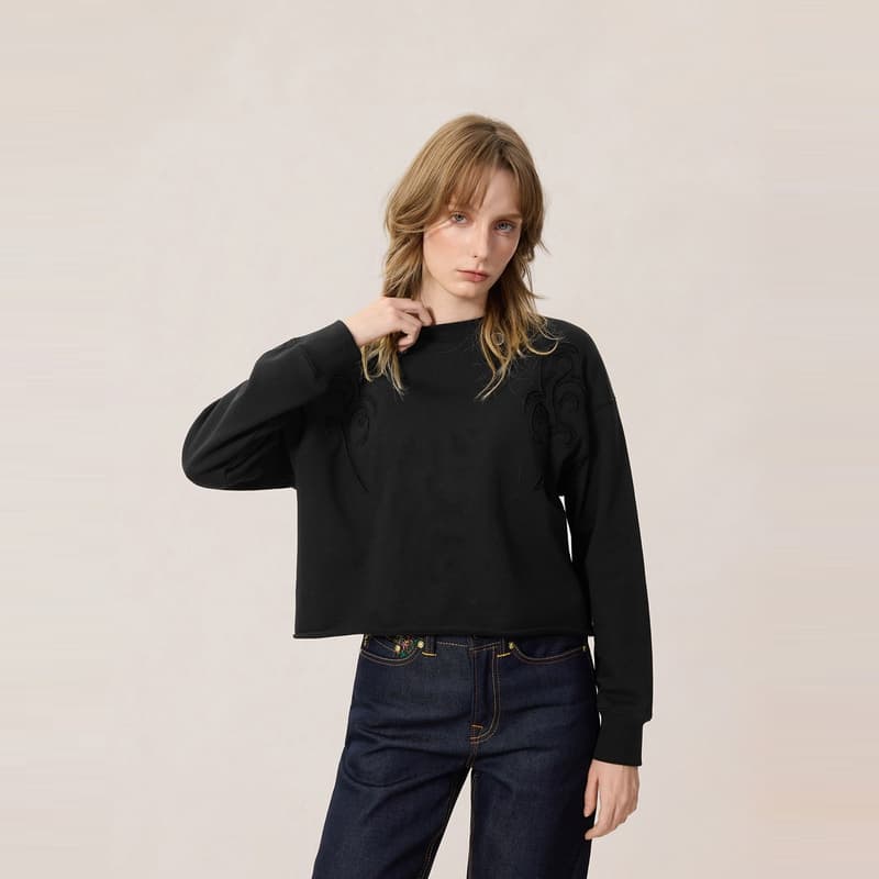 Худи EVISU Черный Женский Толстовка - изображение 3