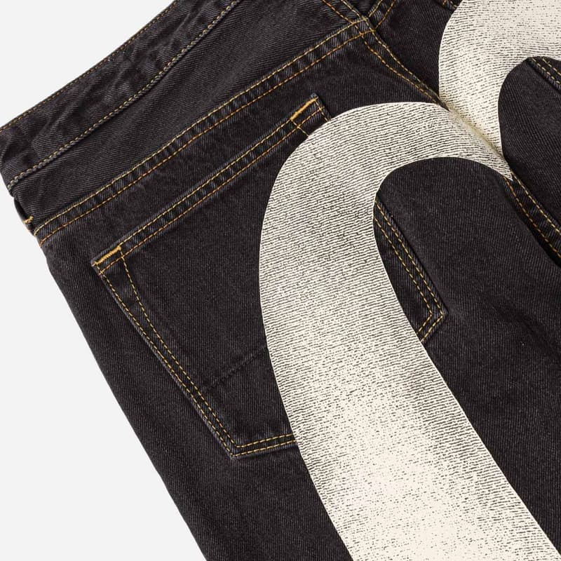 Штаны EVISU Daicock Print Baggy Fit Denim Jeans - изображение 5