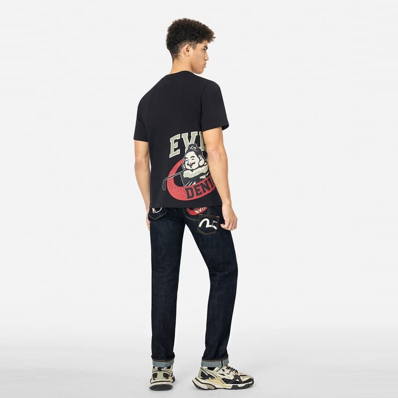 Штаны Evisu Джинсовый Синий Мужские Джинсы - изображение 5
