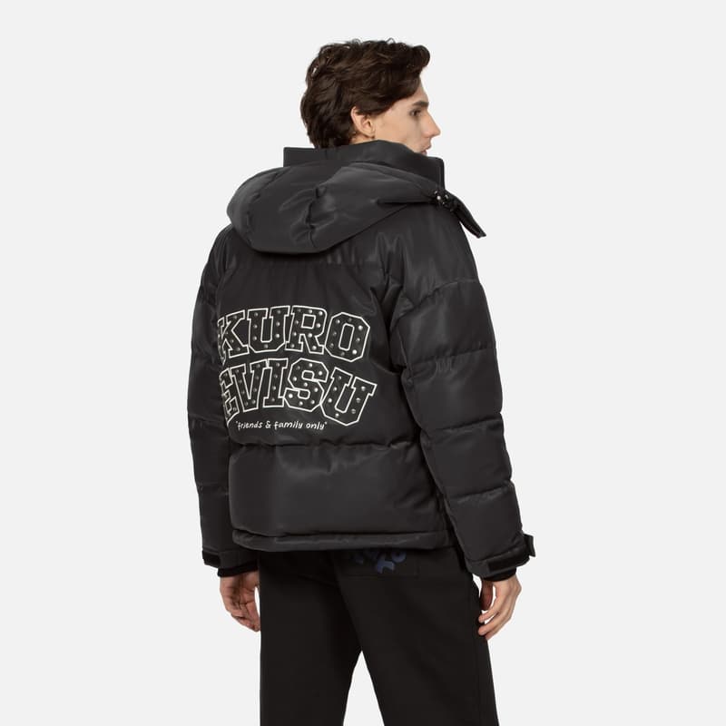 Зимняя куртка EVISU 2023AW Embroidered Down Jacket Black - изображение 4