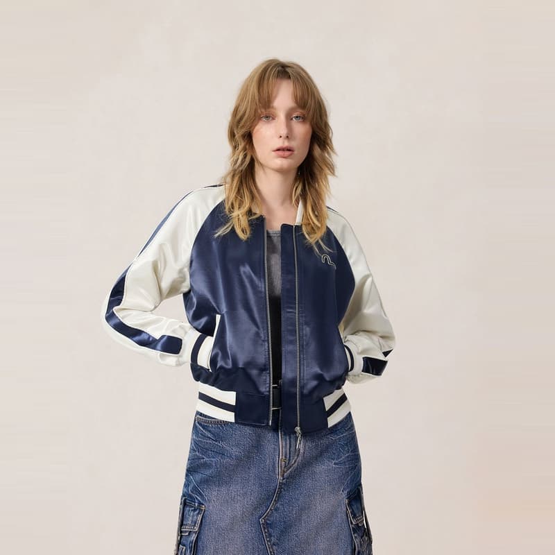 Куртка EVISU Темно-синие женские куртки - изображение 4