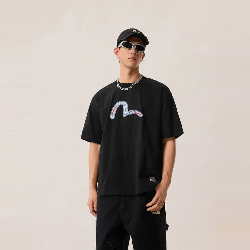 Футболка EVISU Мужские T-рубашки - изображение 4