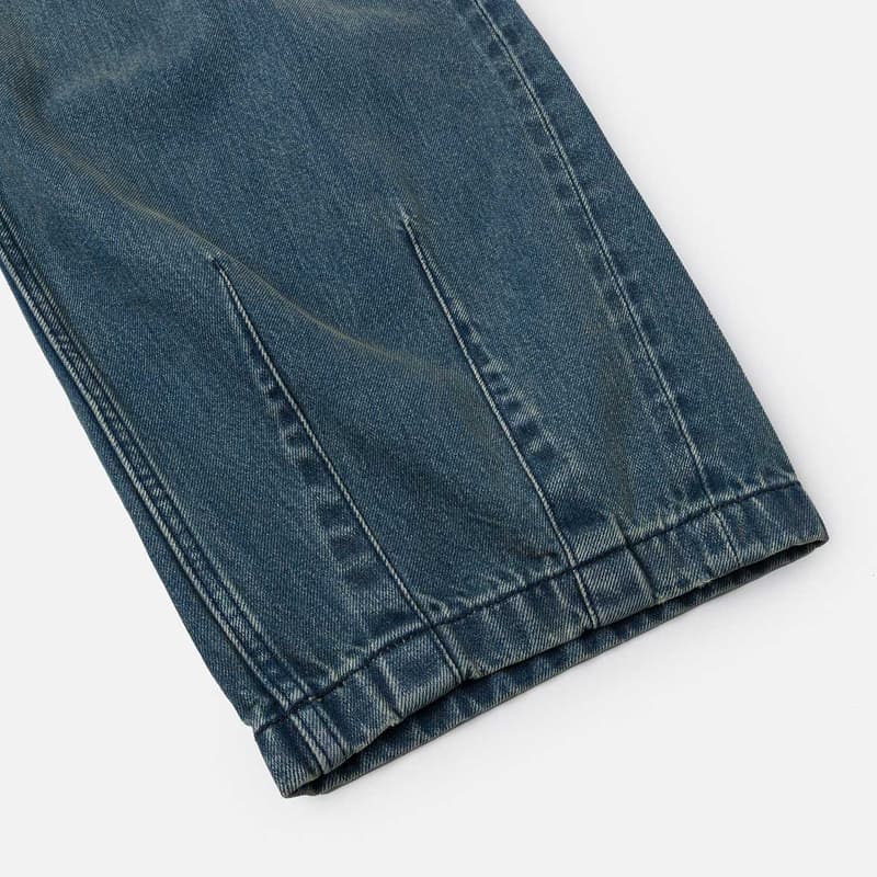 Штаны EVISU Джинсовый Синий Мужские Джинсы - изображение 5