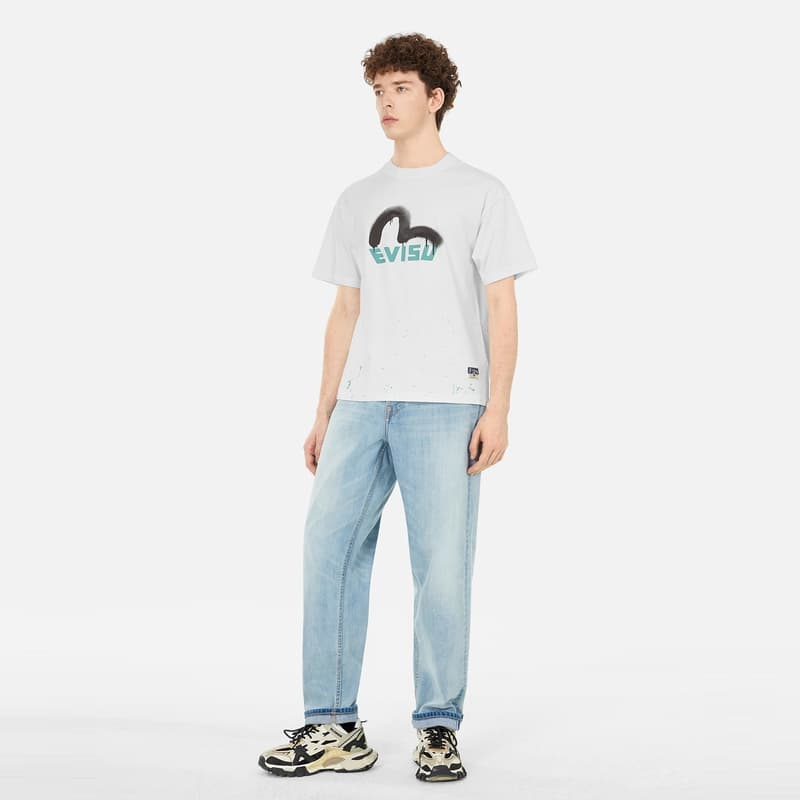 Футболка EVISU New Series Мужские T-рубашки - изображение 5