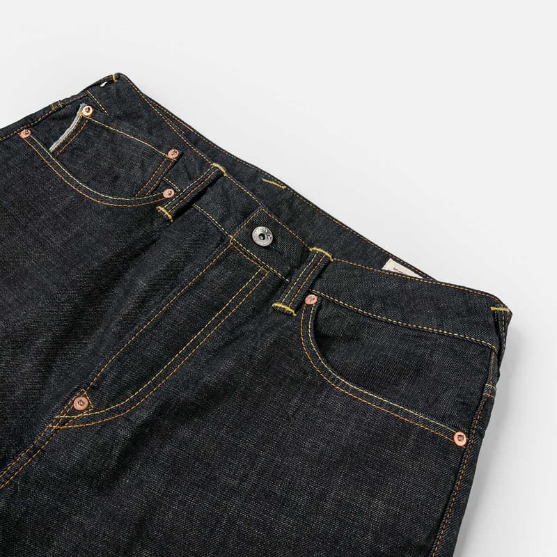 Штаны EVISU Джинсовый Синий Мужские Джинсы - изображение 5