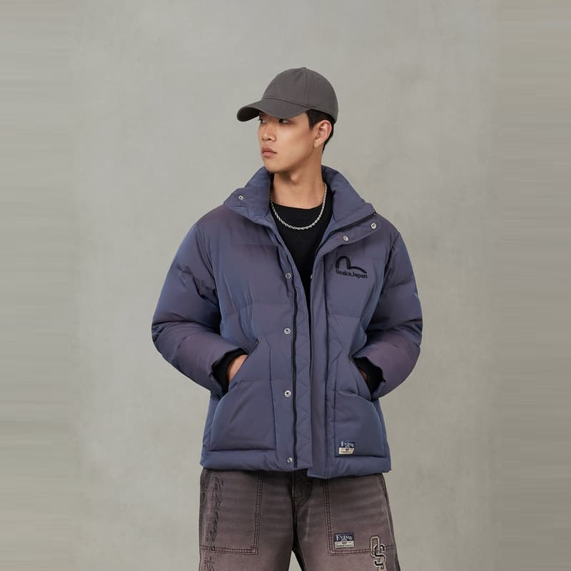 Куртка EVISU 2025 Зимние Пуховики и Пальто Мужские - изображение 4