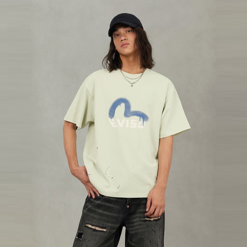 Футболка EVISU Мужские T-рубашки - изображение 3