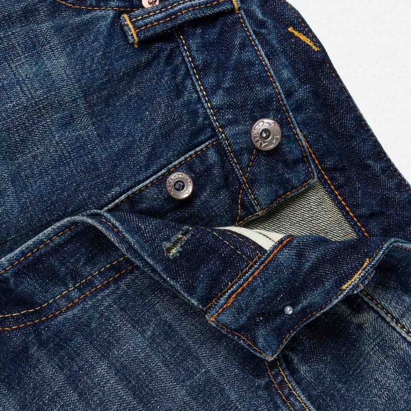 Джинсовые шорты EVISU Джинсовые синие мужские джинсовые шорты - изображение 7