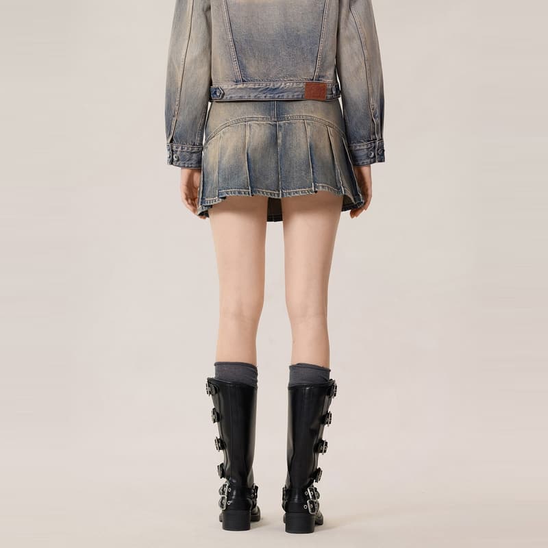 EVISU Джинсовые короткие юбки для женщин - изображение 4