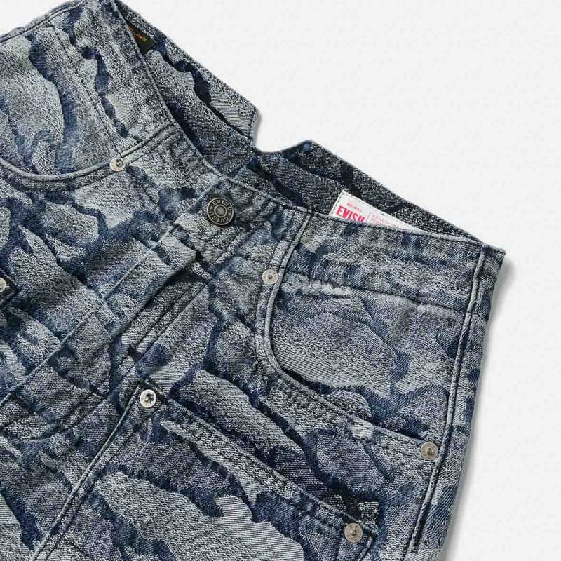 EVISU 2025 Осенние Джинсовые Короткие Юбки Женские - изображение 5