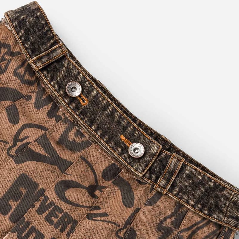 Юбка Evisu Повседневные короткие юбки для женщин - изображение 7