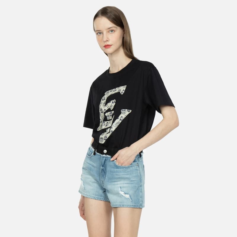 EVISU Джинсовые шорты Женские Джинсовый синий - изображение 3