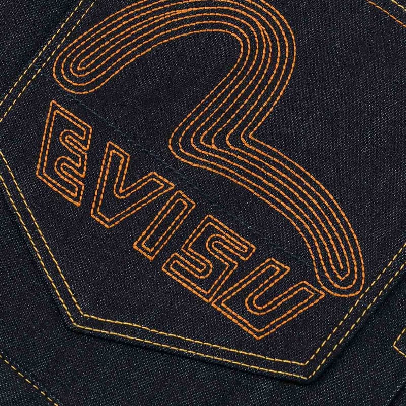 Джинсовая куртка EVISU 2025 Осенний Деним Куртка Мужская - изображение 6