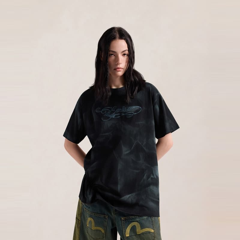 Футболка Evisu Черные Женские T-рубашки - изображение 3
