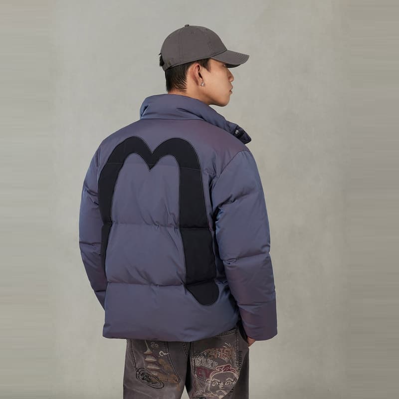 Куртка EVISU 2025 Зимние Пуховики и Пальто Мужские - изображение 3