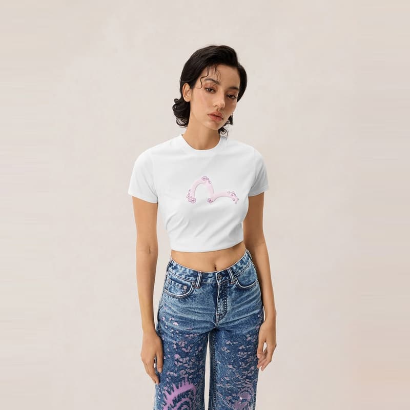 Футболка EVISU Короткие рукава T-рубашки женские - изображение 3