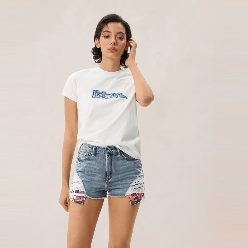 Футболка EVISU Женские T-рубашки - изображение 3
