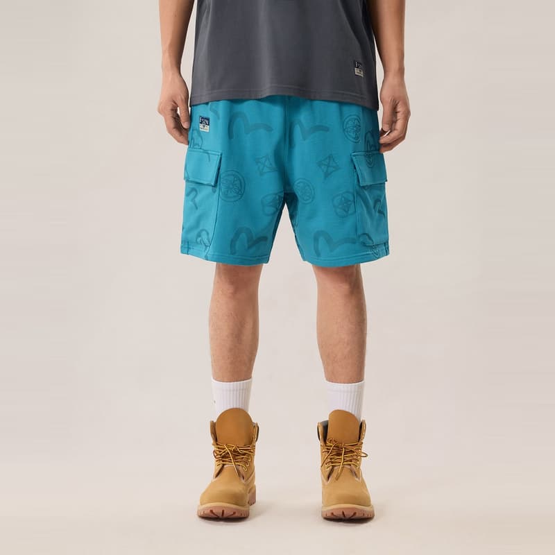 Шорты Evisu Мужские Повседневные Шорты - изображение 3