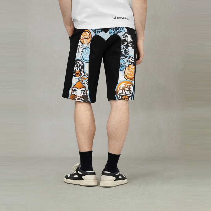 Шорты EVISU 2025 Летние Повседневные Шорты Мужские - изображение 5