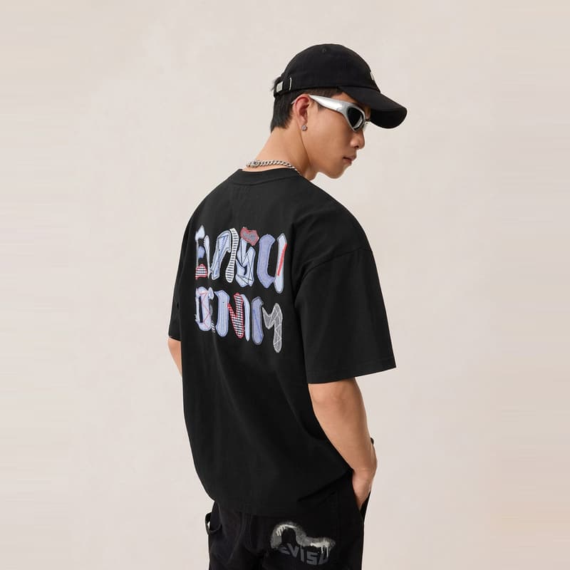 Футболка EVISU Мужские T-рубашки - изображение 3