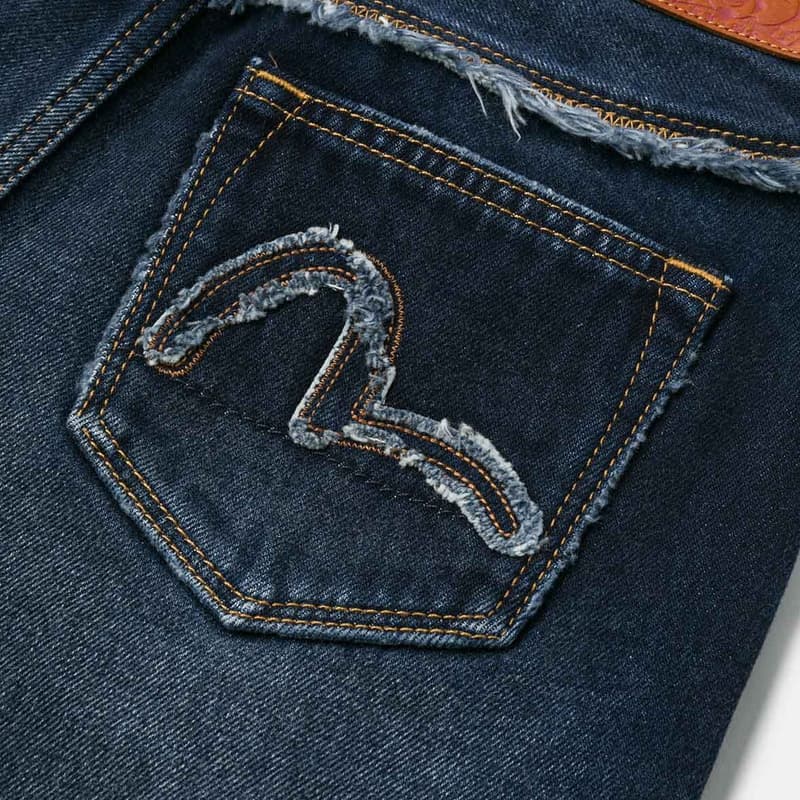 EVISU Джинсовые синие женские джинсовые шорты - изображение 7