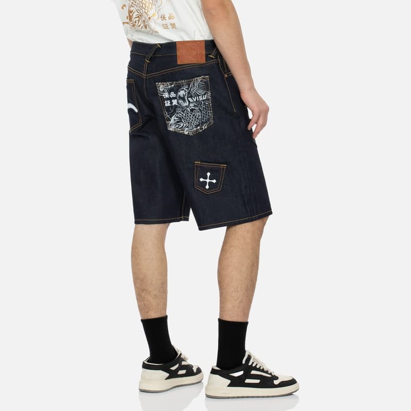 Джинсовые шорты EVISU SS24 - изображение 6
