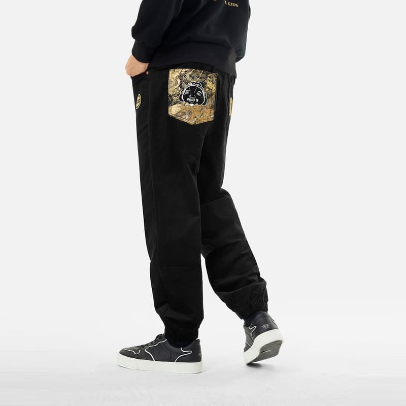 Штаны EVISU 2024 Осенне-зимние Повседневные Брюки Мужские - изображение 3