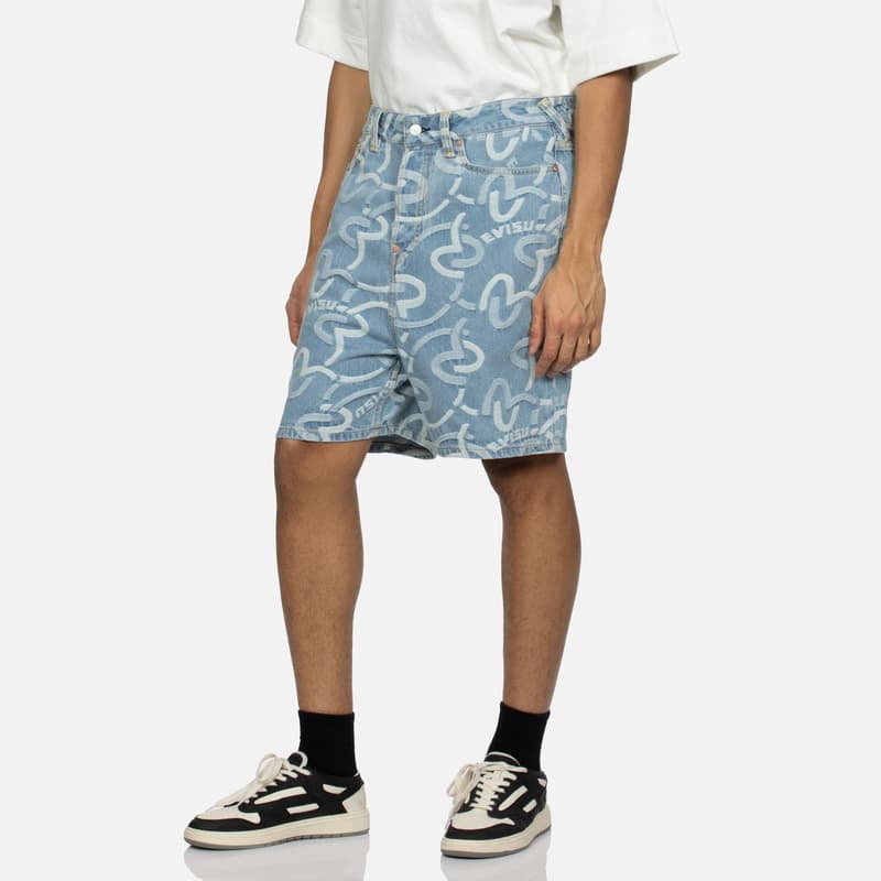 Джинсовые шорты EVISU SS24 - изображение 4