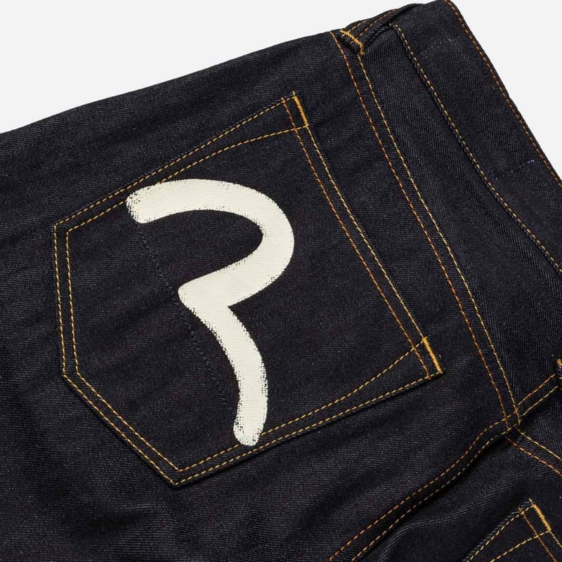 Штаны EVISU Джинсовый Синий Мужские Джинсы - изображение 5