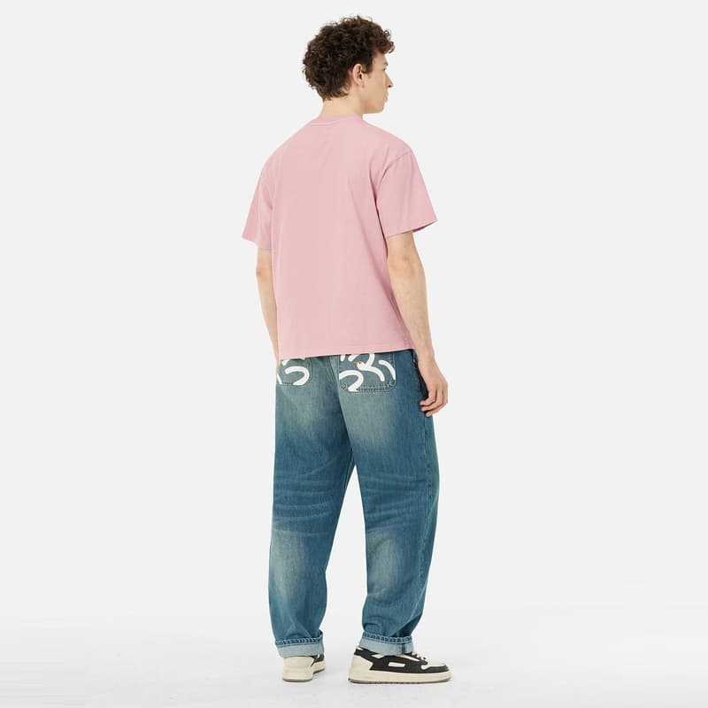 Штаны EVISU SS25 Джинсы Мужские Джинсовый Синий - изображение 5