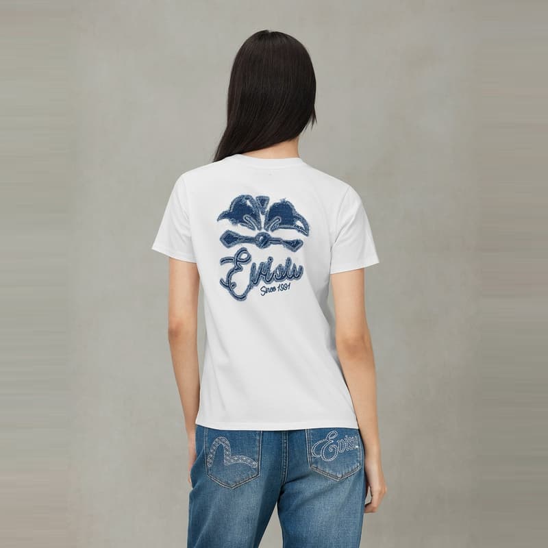 Футболка EVISU SS25 Женские T-рубашки - изображение 3