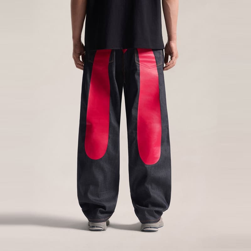 Штаны EVISU Джинсовый Синий Мужские Джинсы - изображение 3
