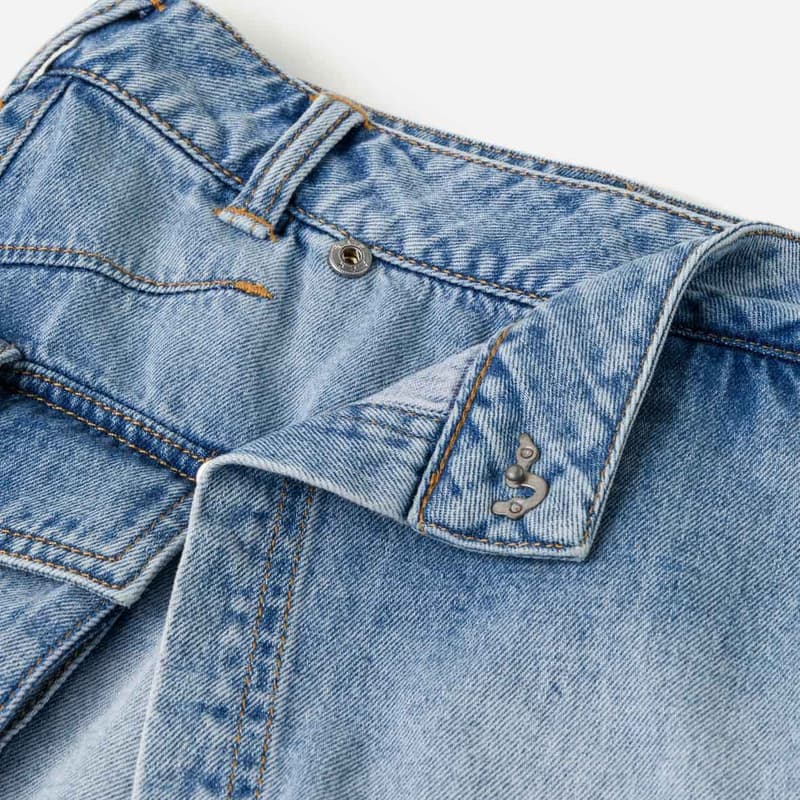 Evisu Джинсовые синие женские джинсовые шорты - изображение 8