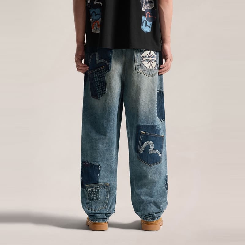 Штаны Evisu Джинсовый синий Мужской Джинсы - изображение 3