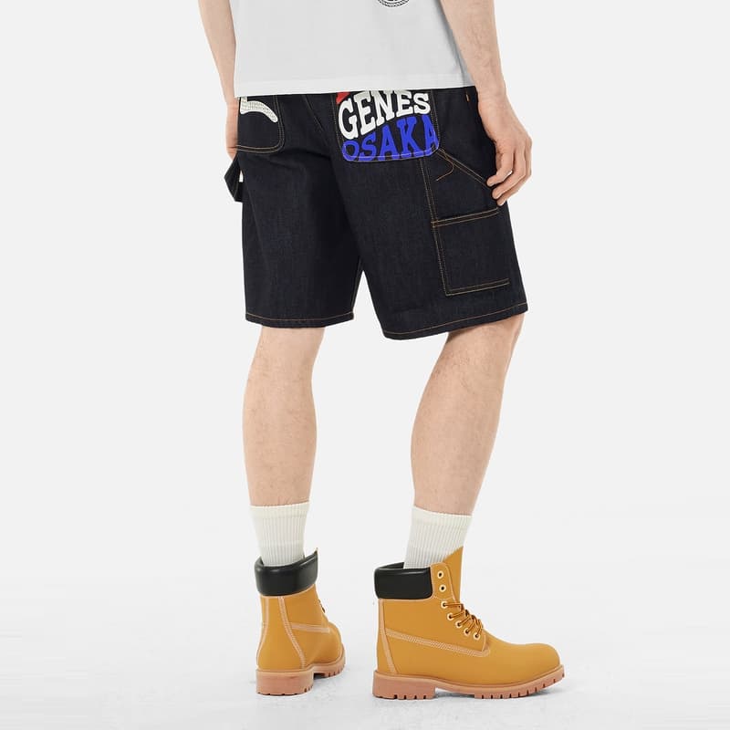 Джинсовые шорты EVISU 2025 Летние Джинсовые Шорты Мужские - изображение 3